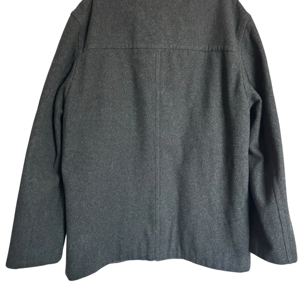 J.Crew University Coat in a grey wool blend XL